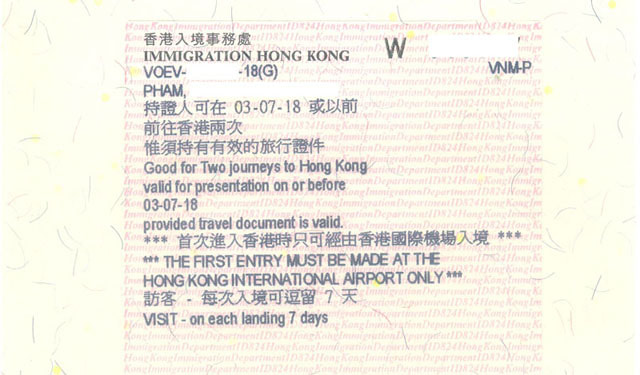 dịch vụ làm visa Hong Kong
